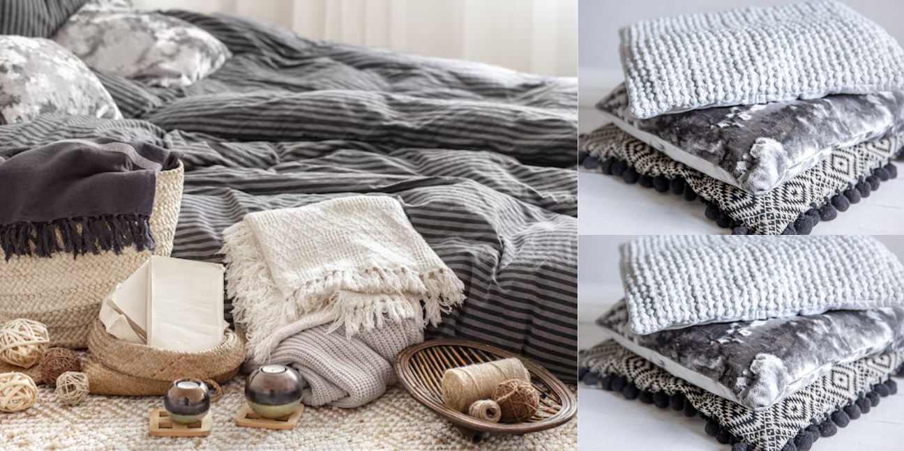 The Grounding Co Terra Grounding Sleep Set: Bed Sheet, Pillow Case, and Throw Blanket for a Consistent Night-to-Lounge Routine